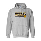 VAN-FAR INDIANS HEAVYBLEND 50/50 HOODED SWEATSHIRT