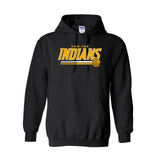 VAN-FAR INDIANS HEAVYBLEND 50/50 HOODED SWEATSHIRT