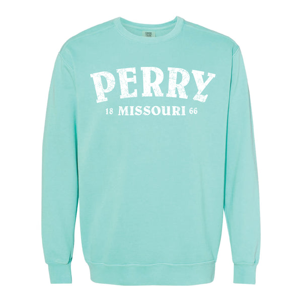 Perry Missouri Comfort Colors Crewneck Sweatshirt - Chalky Mint