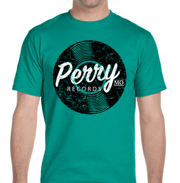 Perry Mo Records T-Shirt - Jade