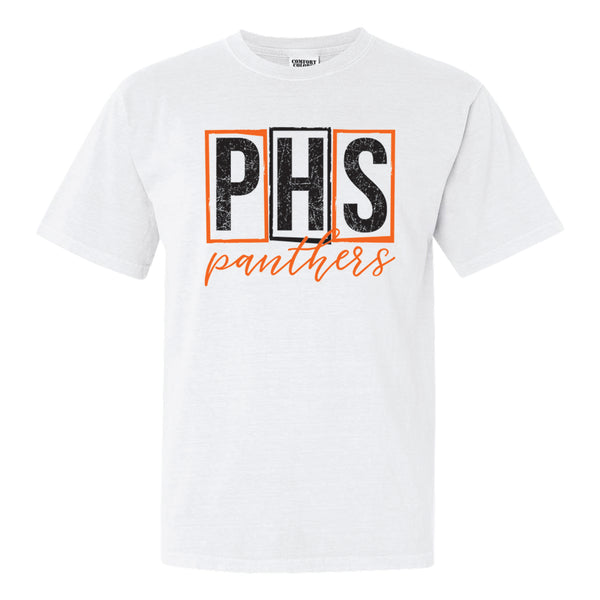 PALMYRA PANTHERS COMFORT COLORS PHS TSHIRT - WHITE