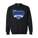 Mark Twain Varsity Softball Crewneck Sweatshirt - Black