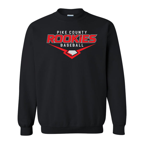 Pike County Rookies Baseball Crewneck Sweatshirt - Black