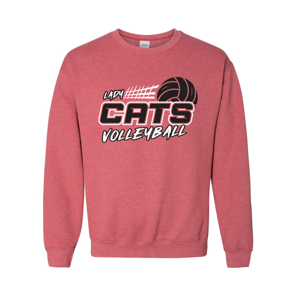 Bowling Green Volleyball Crewneck Sweatshirt - Heather Red