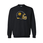 Van-Far Football Crewneck Sweatshirt - Helmet - Black