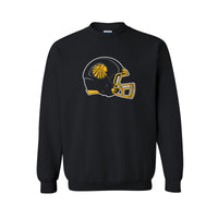 Van-Far Football Crewneck Sweatshirt - Helmet - Black