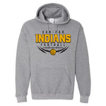 Van-Far Football Hooded Sweatshirt - Design 2 - Graphite Heather