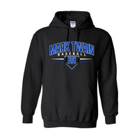 Gildan Heavyblend Baseball Hooded Sweatshirt - Black