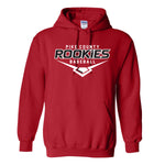 Pike County Rookies Baseball Hooded Sweatshirt- Red