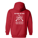 Be Seen, Be Safe Hooded Sweatshirt -  Red