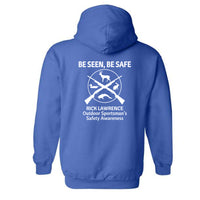 Be Seen, Be Safe Hooded Sweatshirt - Royal Blue