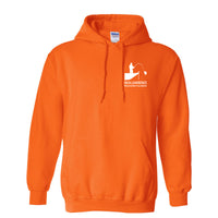 Be Seen Be Safe Hooded Sweatshirt Safety Orange South Lake Designs LLC
