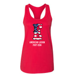 Elsberry American Legion - BELLA + CANVAS - Women's Jersey Racerback Tank - Red