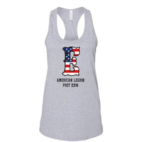 Elsberry American Legion - BELLA + CANVAS - Women's Jersey Racerback Tank - Sport Grey
