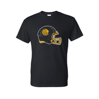 Van-Far Football Helmet T-Shirt - Black