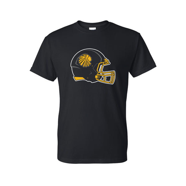 Van-Far Football Helmet T-Shirt - Black