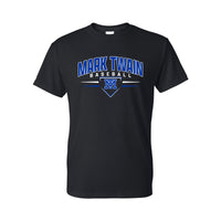Mark Twain Baseball T-Shirt - Black