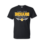 Van-Far Football T-Shirt - Design 3- Black