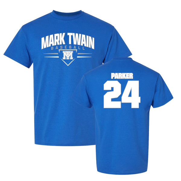 Mark Twain Baseball T-Shirt - Personalized - Royal
