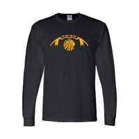 Van-Far Football Long Sleeve T-Shirt - Design 1 - Black