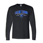 Mark Twain Tiger Baseball Long Sleeve T-Shirt - Black