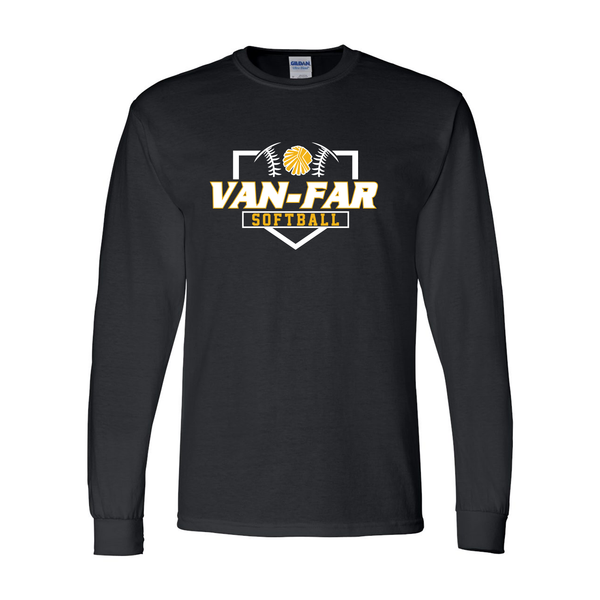 Van-Far Softball Long Sleeve T-Shirt - Black