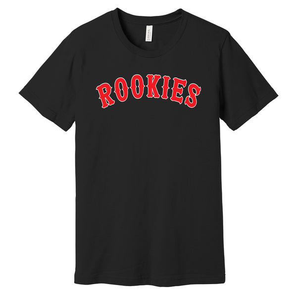 Pike County Rookies Baseball 50/50 Bella Canvas T-Shirt - Black