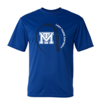 Mark Twain Varsity Softball -  C2 Sport Dri-Fit T-Shirt - Royal Blue