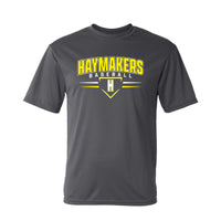 Haymakers Baseball C2 Dry-Fit T-Shirt - Graphite