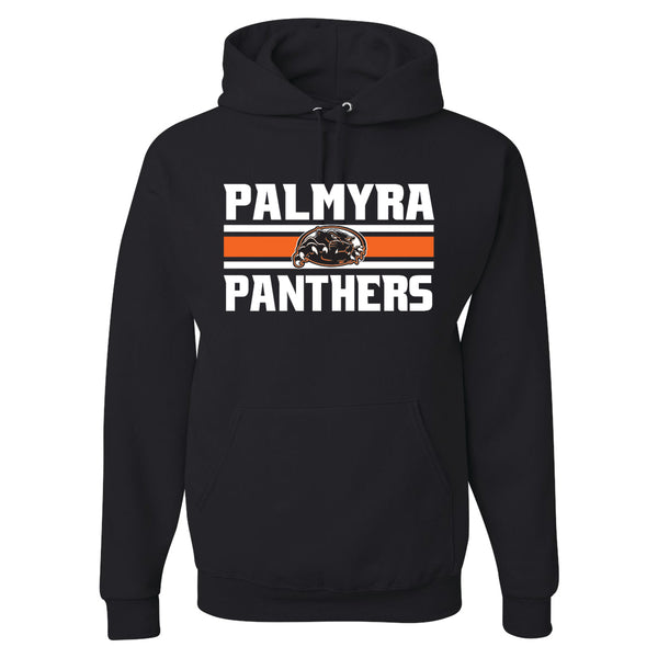 PALMYRA PANTHERS HOODED SWEATSHIRT BLACK