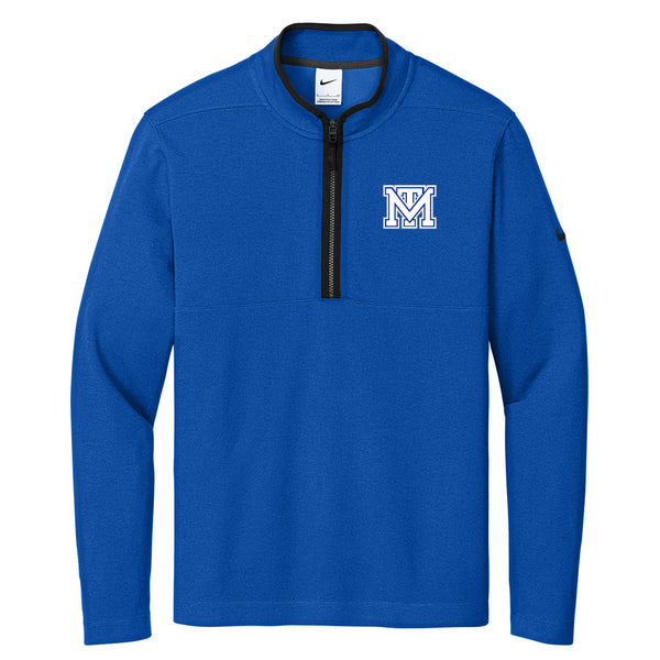 Nike - MTHS - Textured 1/2-Zip Cover-Up - Royal Blue