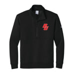 NKDX6718 - Bowling Green Embroidered Nike 1/2 Zip Sweatshirt - Black