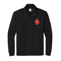 NKDX6718 - Bowling Green Embroidered Nike 1/2 Zip Sweatshirt - Black
