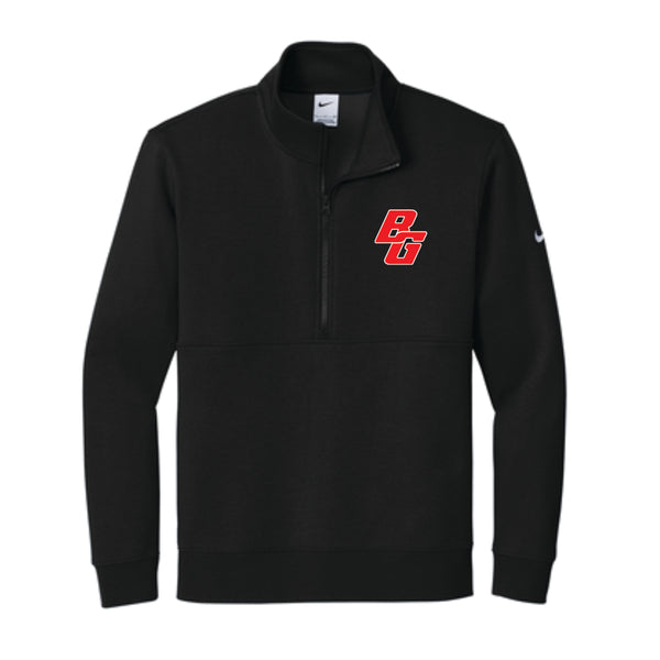 NKDX6718 - Bowling Green Embroidered Nike 1/2 Zip Sweatshirt - Black