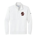 NKDX6718 - Bowling Green Embroidered Nike 1/2 Zip Sweatshirt - White