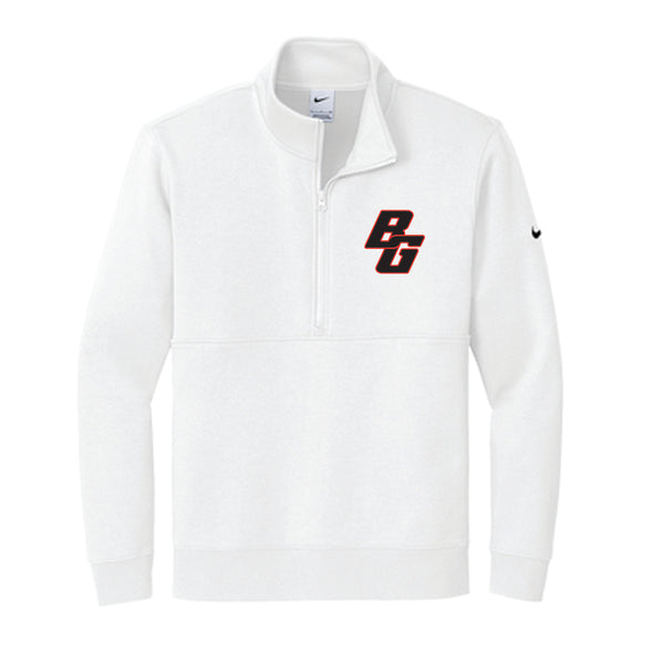 NKDX6718 - Bowling Green Embroidered Nike 1/2 Zip Sweatshirt - White