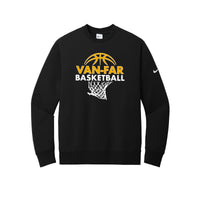 Van-Far Junior High Basketball - Nike Crewneck Sweatshirt - Black