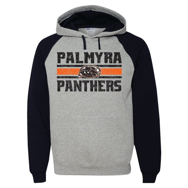 PALMYRA PANTHERS RAGLAN HOODED SWEATSHIRT