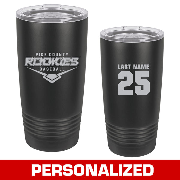 Pike Co Rookies - Polar  Camel - 20 oz Engraved Insulated Tumbler