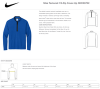 Nike -MTHS - Textured 1/2-Zip Cover-Up - Dark Grey