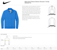 NKDX6718 - MTHS - Nike Club Fleece Sleeve Swoosh 1/2-Zip