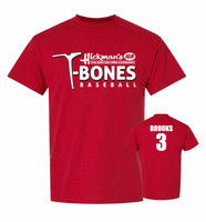 HICKMAN'S IGA T-BONES BASEBALL FAN T-SHIRT