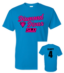 DIAMOND DIVAS SOFTBALL FAN T-SHIRT