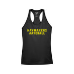 Haymakers Baseball - Team 365 - Women's Zone Performance Racerback Tank - TT11WRC