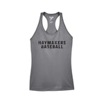 Haymakers Baseball - Team 365 - Women's Zone Performance Racerback Tank - TT11WRC Gray