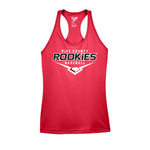 Pike County Rookies Baseball - Team 365 - Women's Zone Performance Racerback Tank - TT11WRC - Red