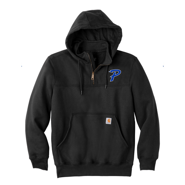 PARIS COYOTES BASKETBALL CARHARTT 1/4 ZIP HOODIE - BLACK
