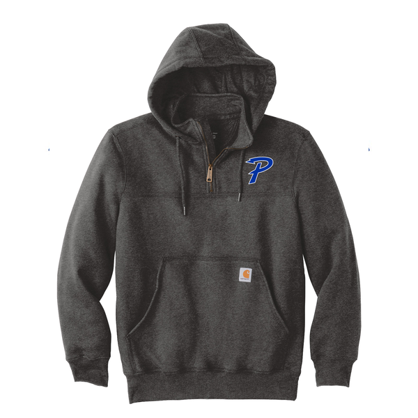 PARIS COYOTES BASKETBALL CARHARTT 1/4 ZIP HOODIE - CHARCOAL
