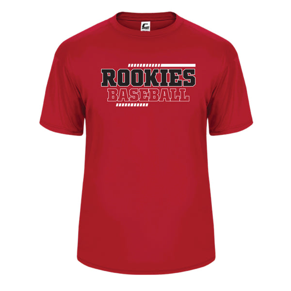 Pike County Rookies Baseball C2 Dry-Fit T-Shirt - Red