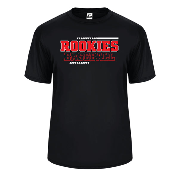 Pike County Rookies Baseball C2 Dry-Fit T-Shirt - Black